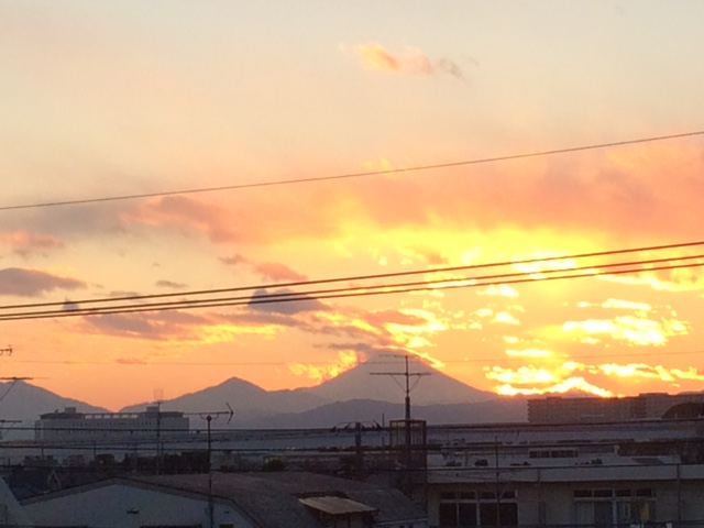 夕陽2018,1富士山と.JPG